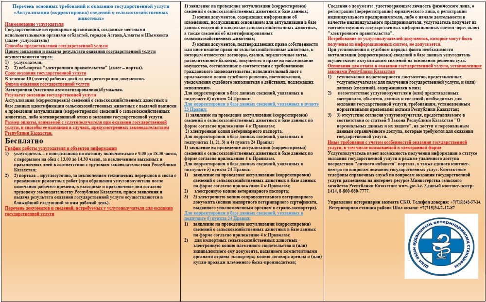 Ауыл шаруашылығы жануарлары туралы мәліметтерді өзектендіру және түзету – қауіпсіздік пен саланың дамуының маңызды кепілі